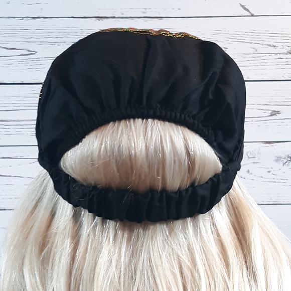 Bohemian BOHO head wrap, scarf, head wrap,Navy - Picture 2 of 6